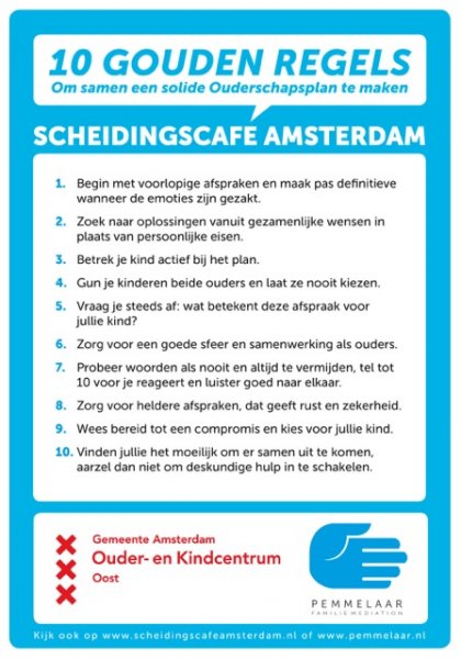 10 GOUDEN REGELS Ouderschapsplan